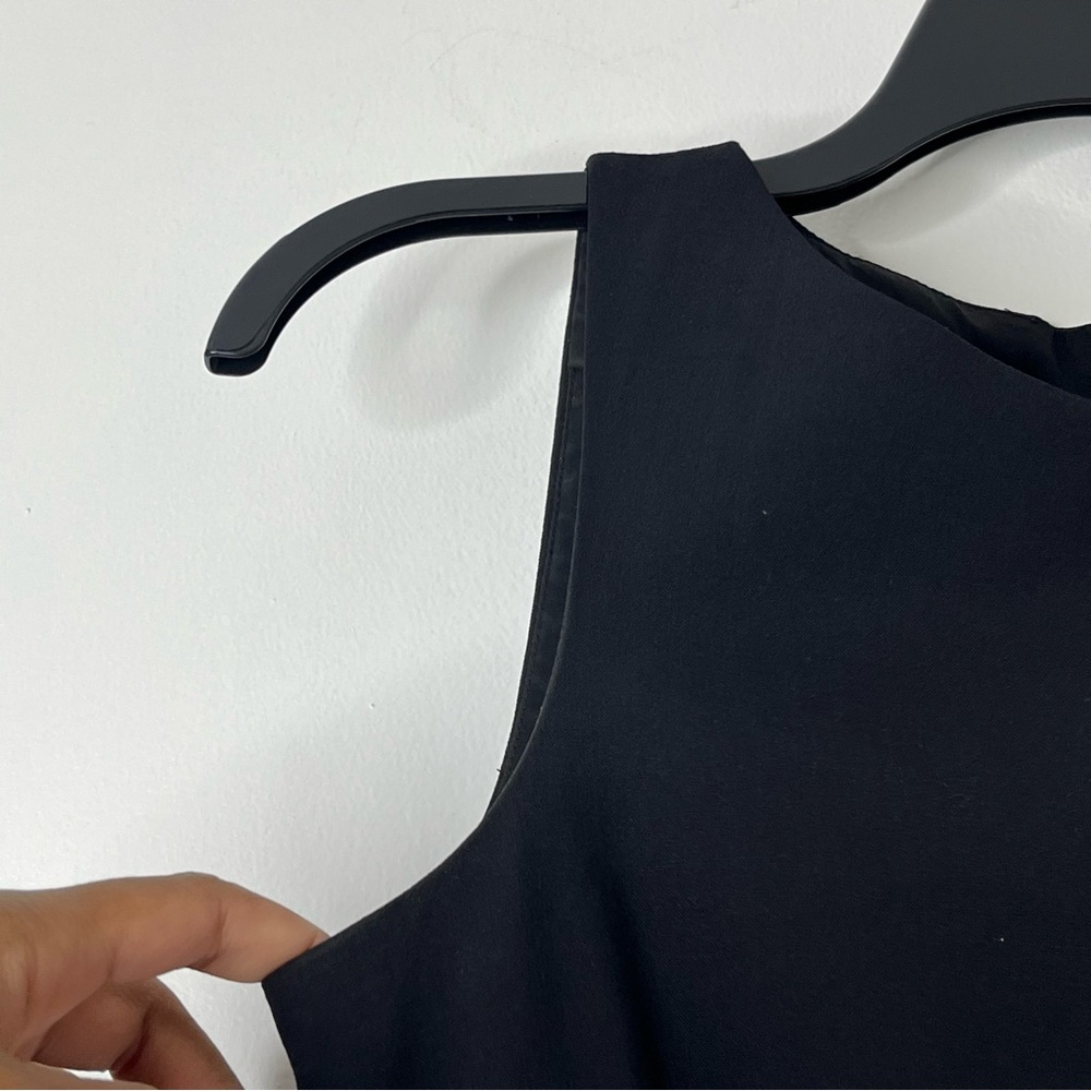 THEORY Black Sheath Dress Sz 0 - Picture 5 of 6